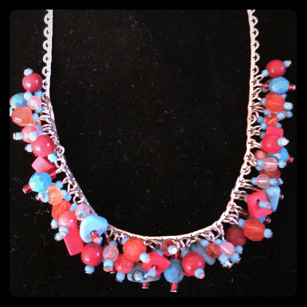 Vintage Silver Beaded Choker Necklace